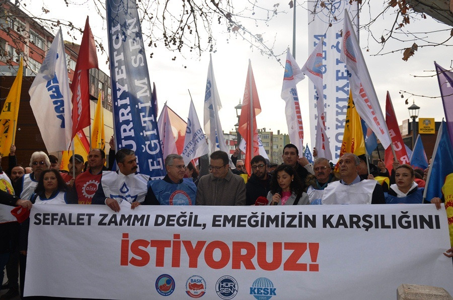 Konya’daki sendikalarda maaş zammına ortak tepki